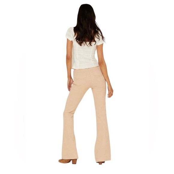 Idyllwind HIGH RISIN' IRISH CREAM SIGNATURE BACK POCKET CORDUROY FLARE JEAN SZ 4 - Picture 2 of 15